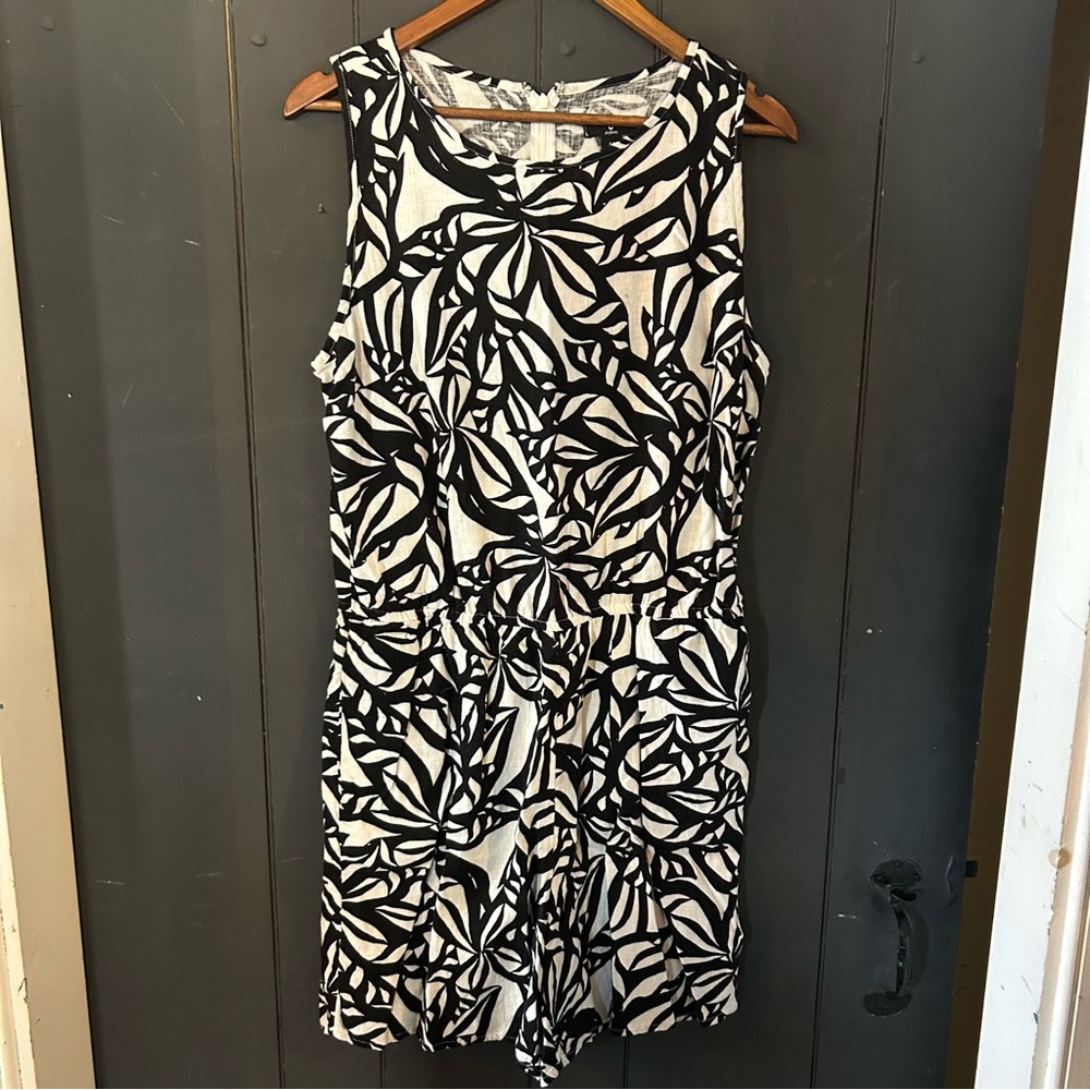 Jason Wu Black and White Patterned Romper